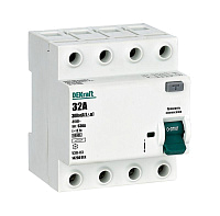 Выключатель дифференциального тока (УЗО) 4п 32А 300мА 6кА тип AC УЗО-03 DEKraft 14250DEK – купить по низкой цене. Дифференциальные автоматы
