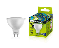 Лампа светодиодная LED-JCDR-7W-GU5.3-6500K JCDR 172-265В Ergolux 12881 купить оптом