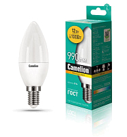 Лампа светодиодная LED12-C35/830/E14 12Вт 220В Camelion 13687 купить оптом