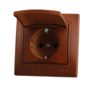 Розетка 1-м СП Mira 16А IP20 с заземл. с защ. крышкой керамика сосна LEZARD 701-0801-123 – купить по низкой цене. Низковольтное оборудование