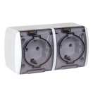 Розетка 2-м ОП Владивосток 16А IP54 с заземл. с прозр. крышкой бел. EKF EQR16-129-30-54-T – купить по низкой цене. Низковольтное оборудование