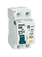 Выключатель автоматический дифференциального тока 2п (1P+N) C 40А 30мА тип AC 4.5кА ДИФ-103 DEKraft 16056DEK – купить по низкой цене. Автоматические выключатели